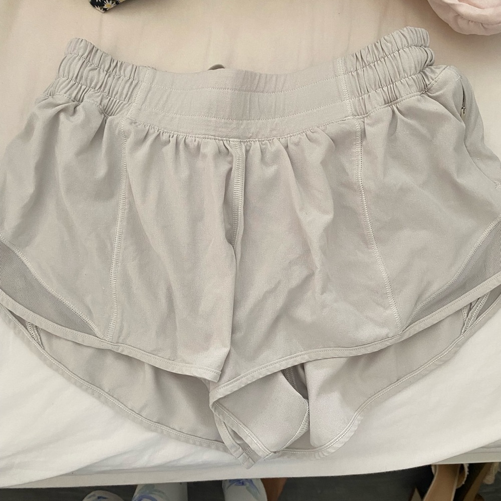 Lululemon White Hotty Hot Shorts